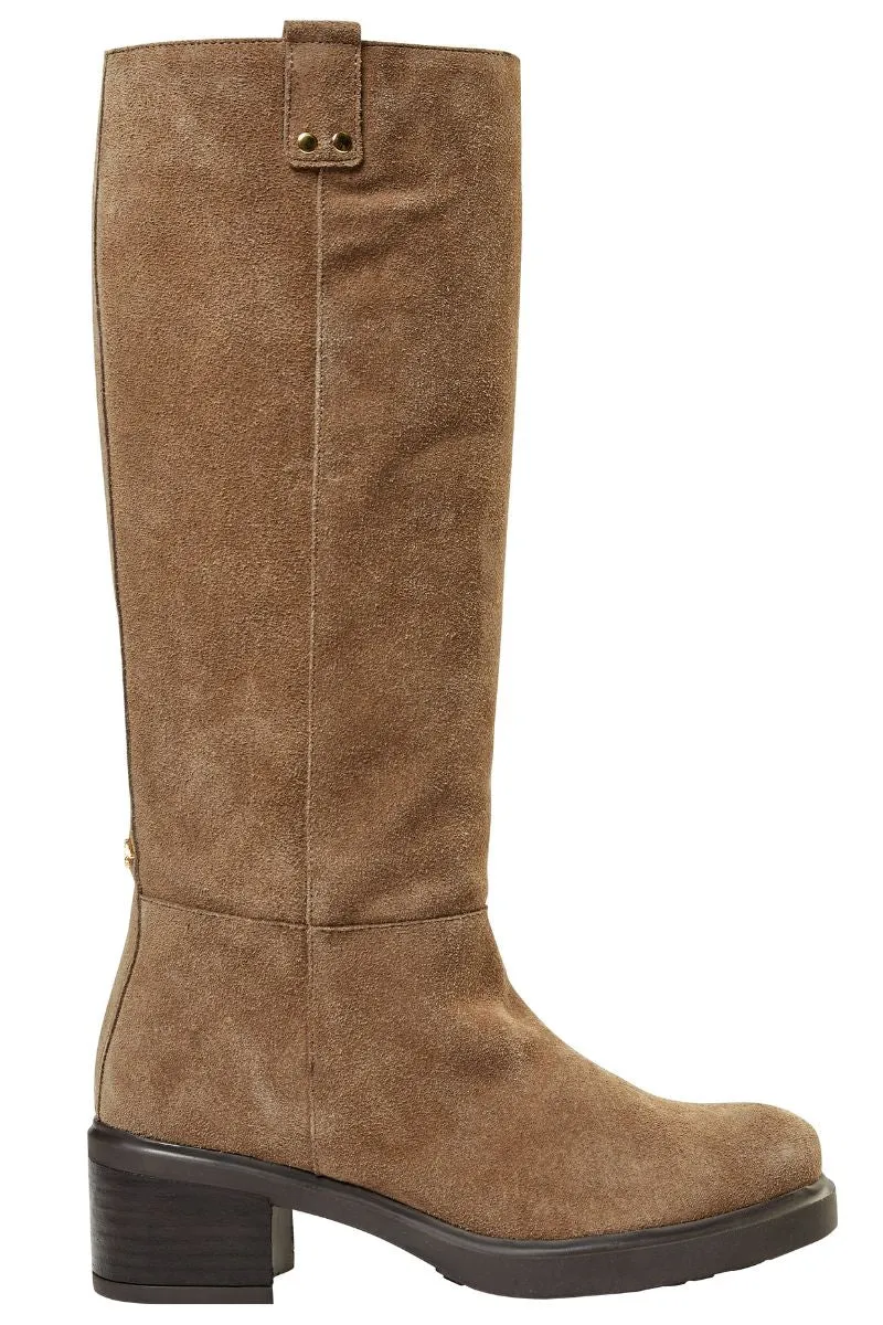 Wales Suede Hi Boot | Dark Beige | Stvler fra Mos Mosh