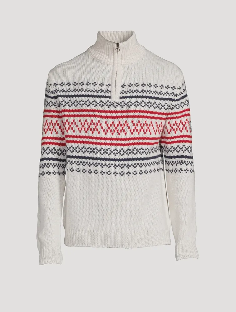 WE NORWEGIANS Setesdal Wool And Cashmere Zip Pullover