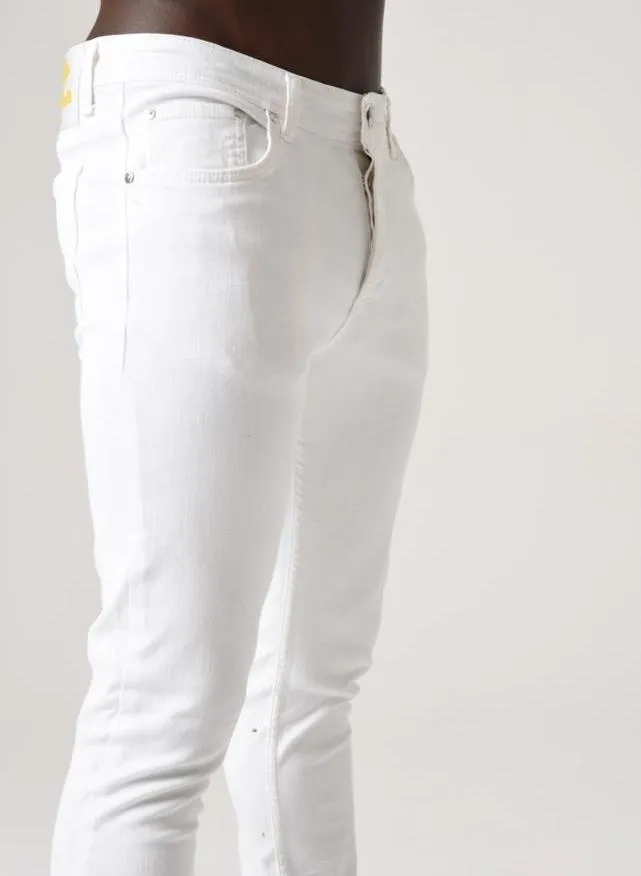 White Jeans Men's Slim Fit | NEW |