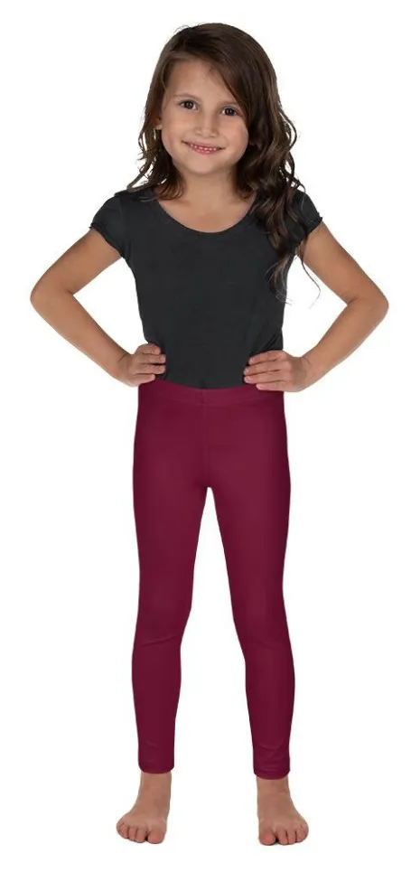 Wine Burgundy Kid's Leggings