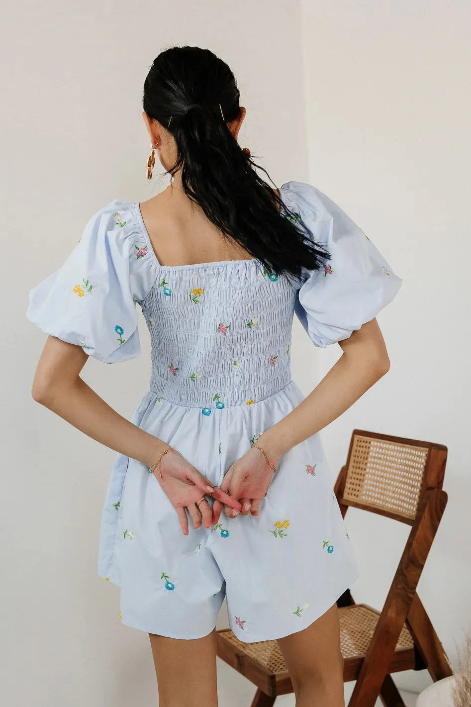 Winnie Embroidered Romper