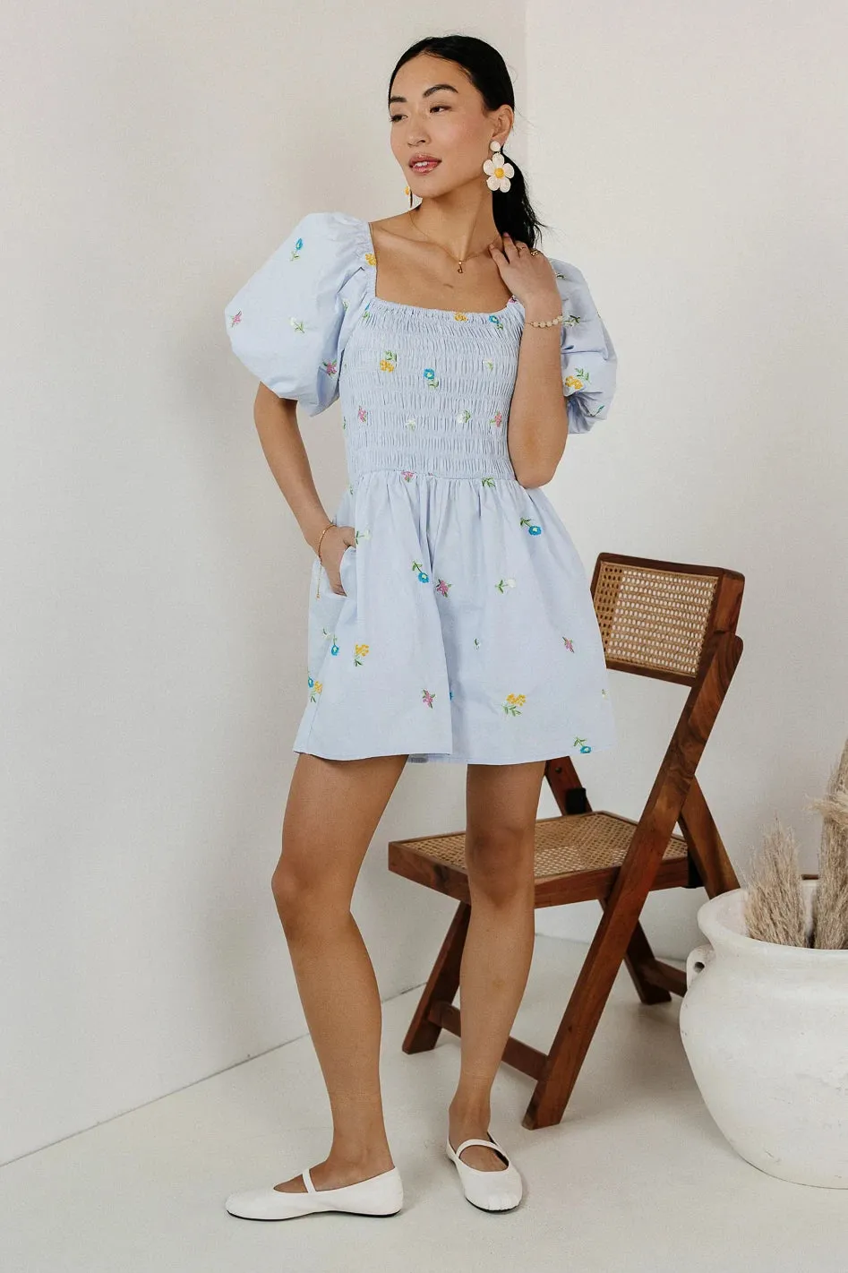 Winnie Embroidered Romper