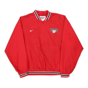 Wisconsin Reebok Jacket - Large Red Polyester Blend