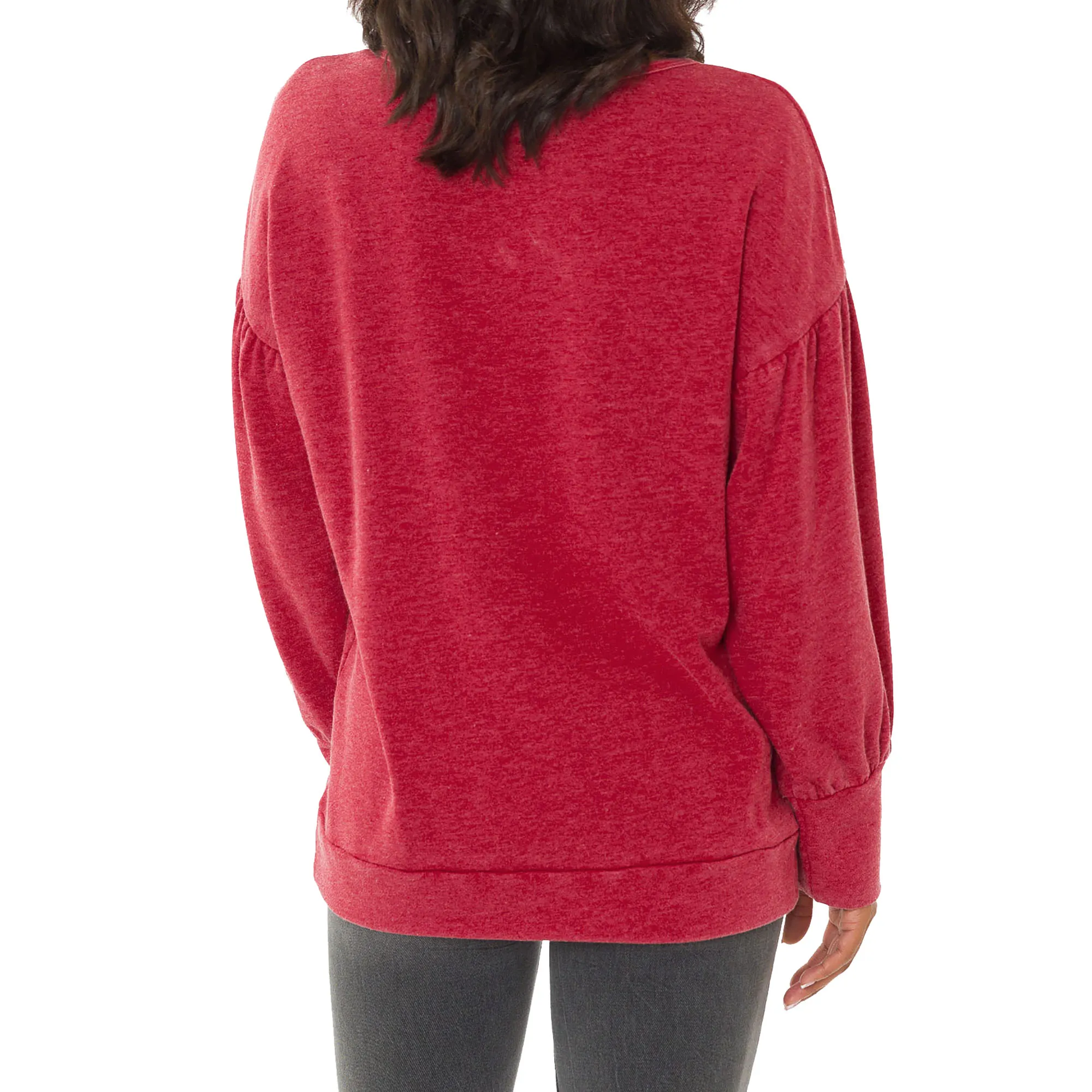 Women's Cardinal Arkansas Razorbacks Brooklyn Pullover Sweatshirt