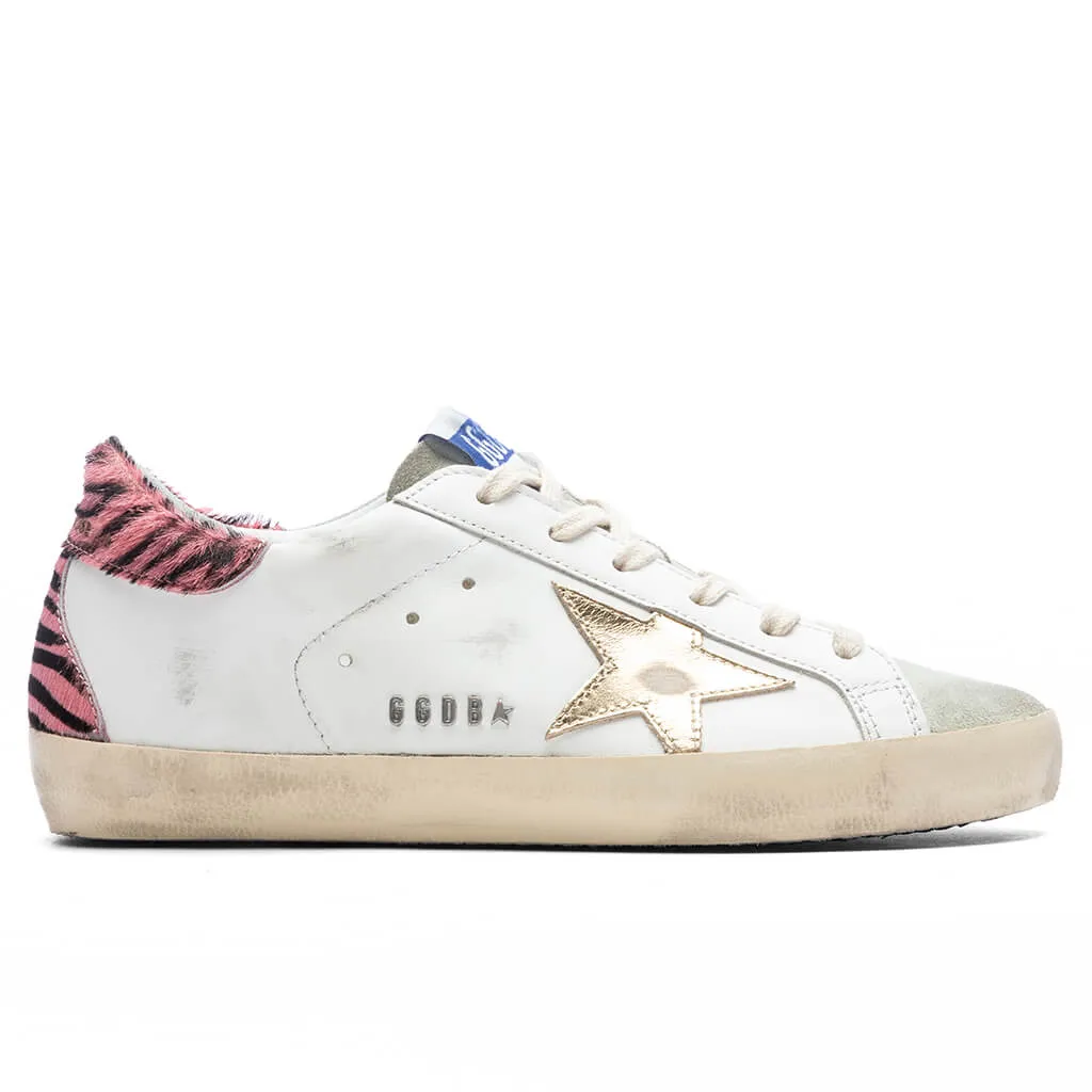 Women's Super-Star Sneakers - White/Taupe/Pink Black