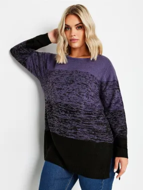 Yours Curve Colourblock Jumper