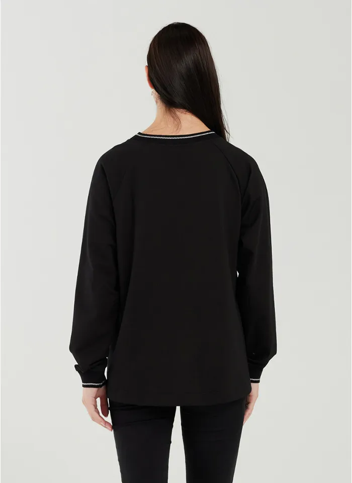 Zafina Marissa Jumper - Black