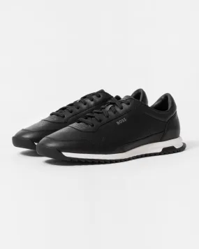 Zayn_Lowp Mens Leather Trainers with Signature Details