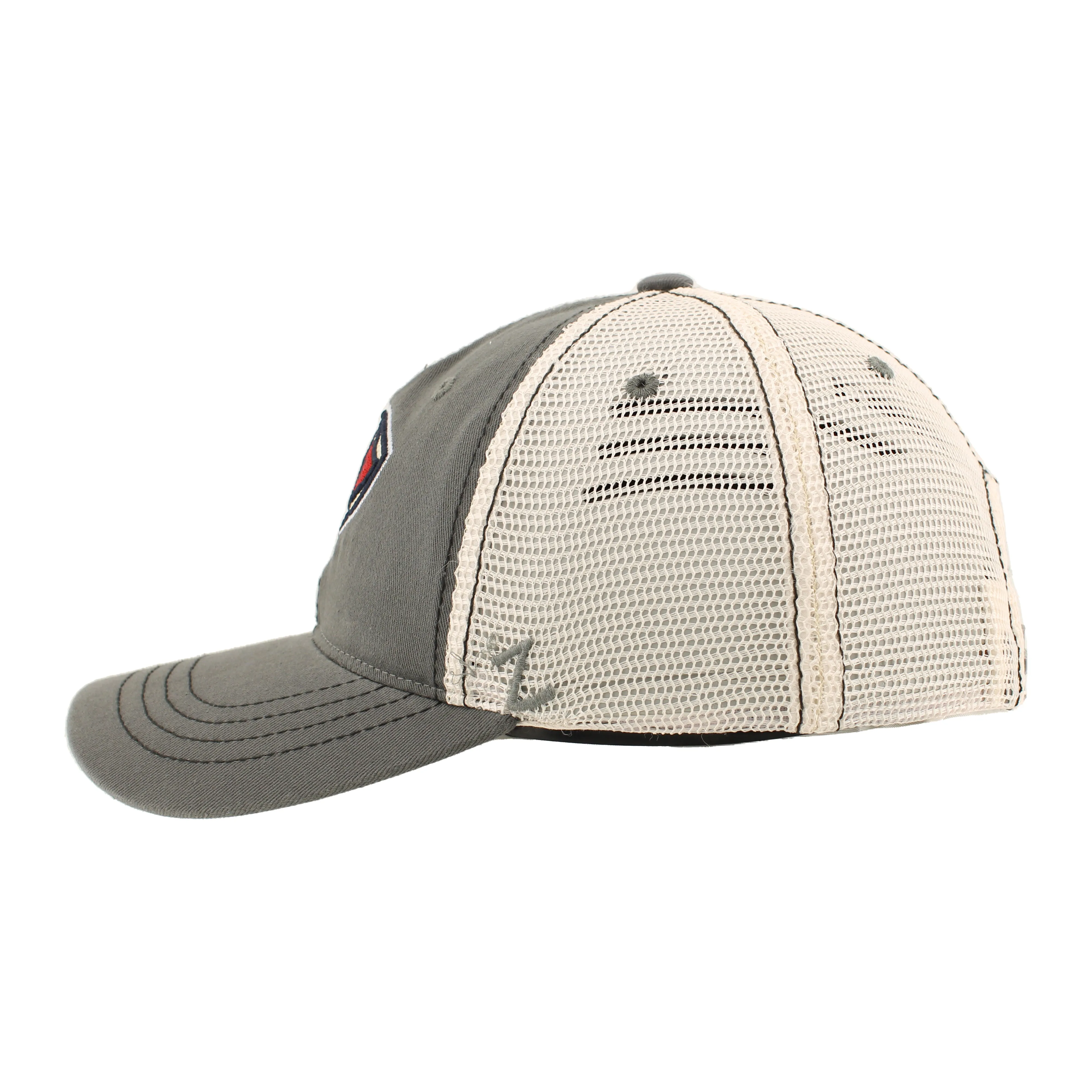 Zephyr Grey Stingrays Logo Snapback Hat